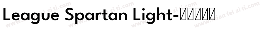 League Spartan Light字体转换